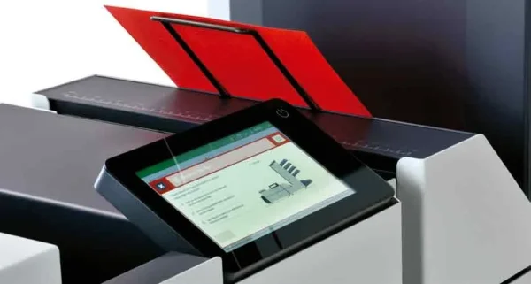 Pantalla Led de la ensobradora quadient Neopost DS58i