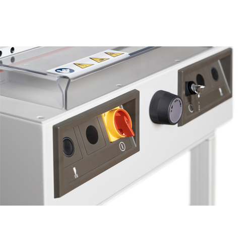 MANDOS MANUALES PARA UN MEJOR CORTE Y DETALLE DE GUILLOTINA INTIMUS 4540 EP