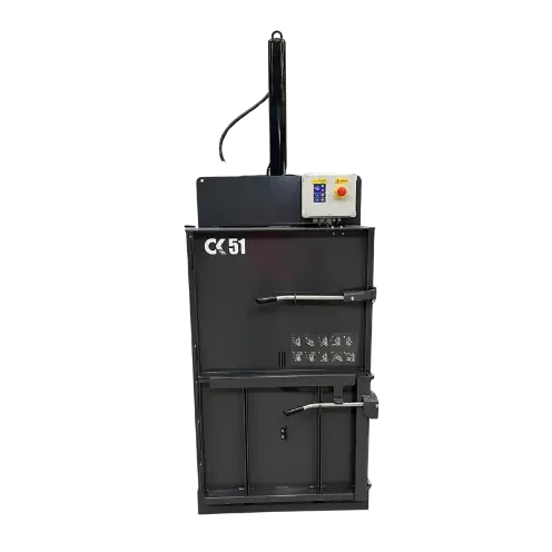 Prensa vertical compactadora de cartón para uso empresarial e industrial