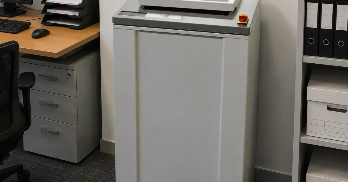 Destructora intimus 200 de gran capacidad para oficinas y emrpesas.