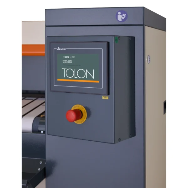 Panel de control de la calandra industrial Tolon TFI 6026